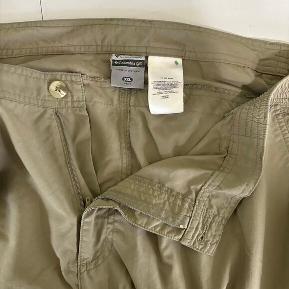 Columbia GRT Nylon Convertible Cargo Pants Lightweight Hiking Khaki Men's XXL - Picture 3 of 12